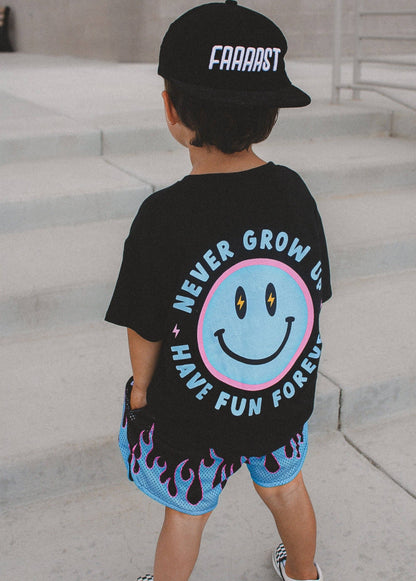 Little Trouble - Never Grow Up T-Shirt Blue