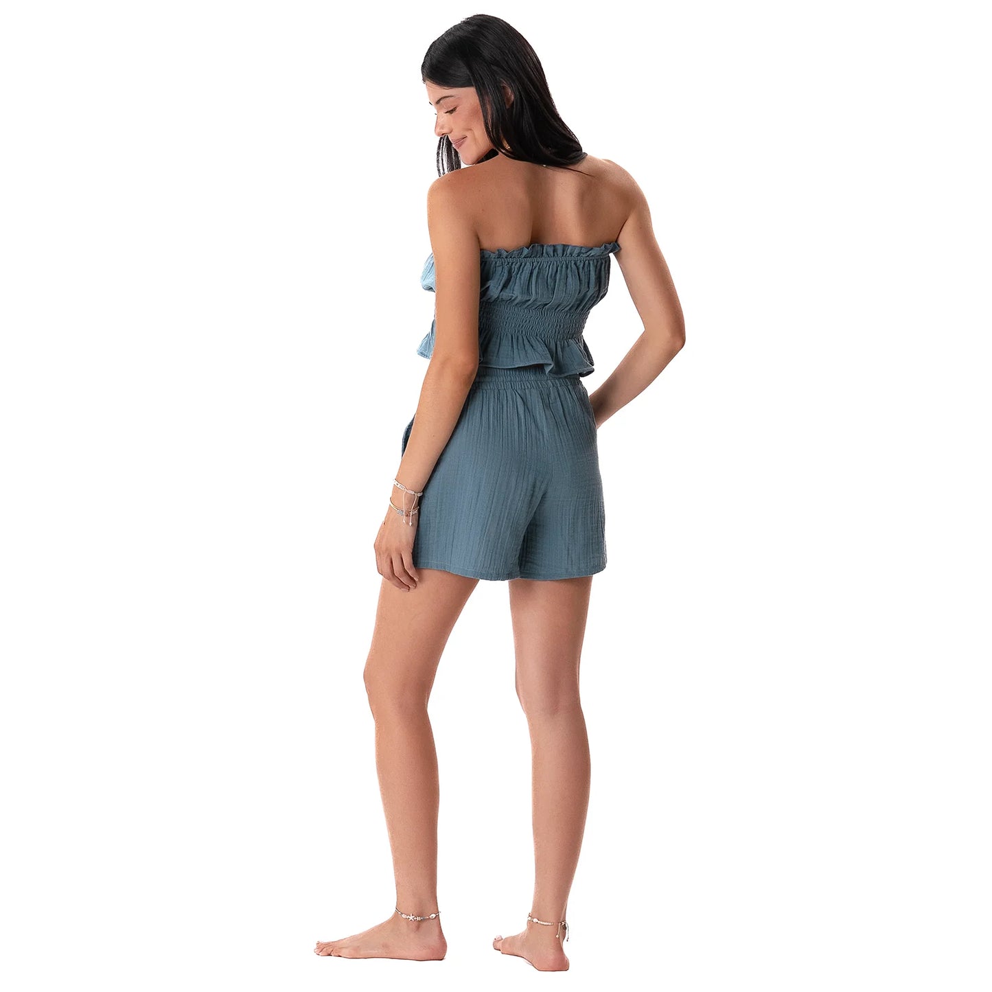 Lotus and Luna - New Moon Blue Cabana Shorts
