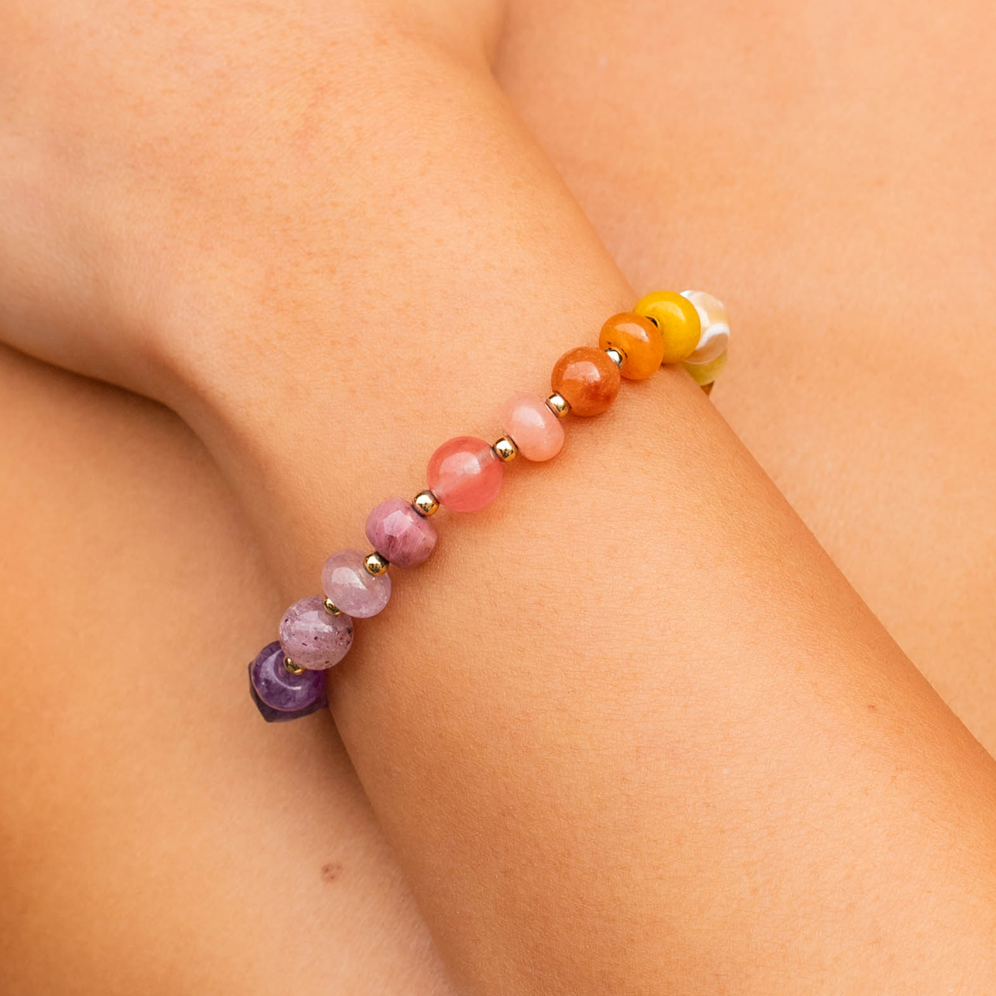 Lotus and Luna - Chase Sunsets Statement Healing Bracelet