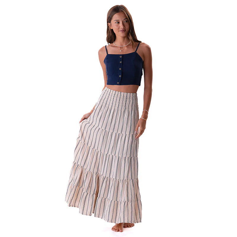 Lotus and Luna - Sailor Stripe Sundrift Skirt