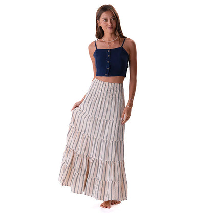 Lotus and Luna - Sailor Stripe Sundrift Skirt