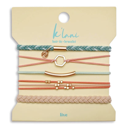 K'Lani Hair Tie Bracelets - Live  Hair Tie Bracelets