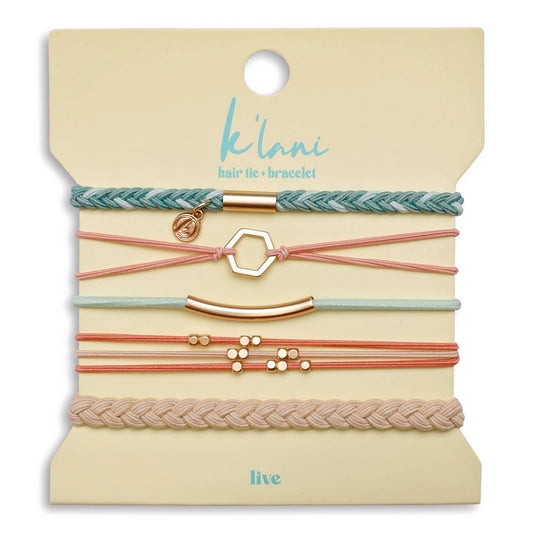 K'Lani Hair Tie Bracelets - Live  Hair Tie Bracelets