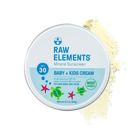 Raw Elements Baby & Kids SPF 30 Organic Sunscreen Tin