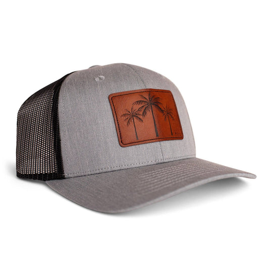 K'Lani Trucker Hat - Black/Grey 3 Palms