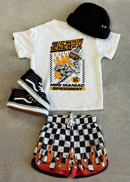 Little Trouble - Heater Mesh Shorts Checkers