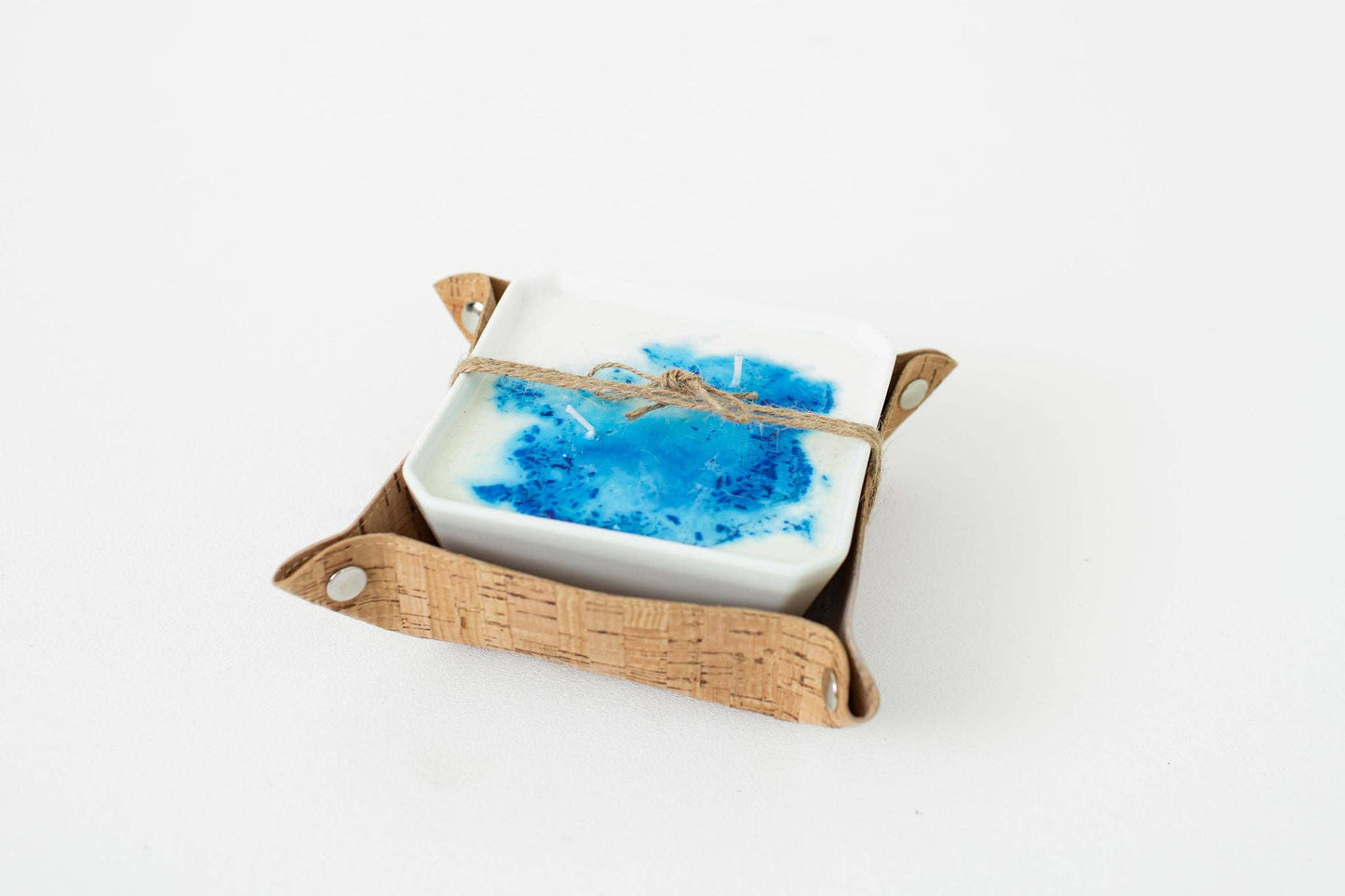 KORK Cork Tray With L'oil by Lexi Organic Candle Florida Sands