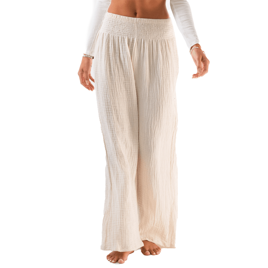 Lotus and Luna Wide Leg Cotton Pants