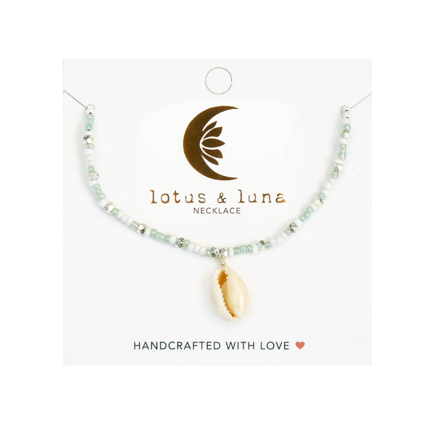 Lotus and Luna - Mademoishelle Seed Bead Shell Necklace