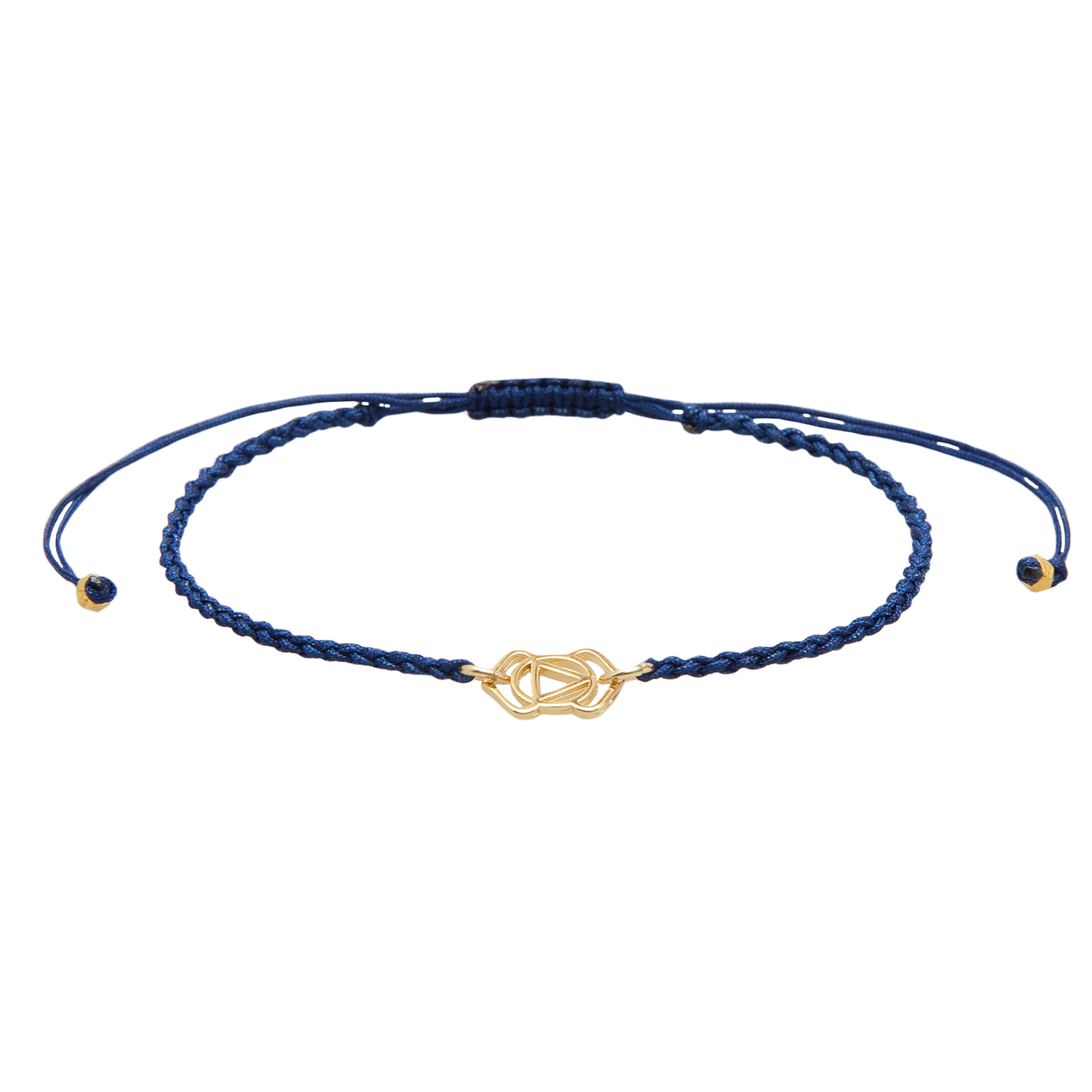 Lotus and Luna - Gold Third Eye Chakra Braided Bracelet