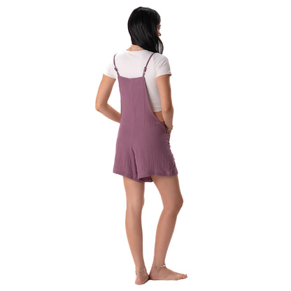 Lotus and Luna - Berry Romper W/ Adj Straps