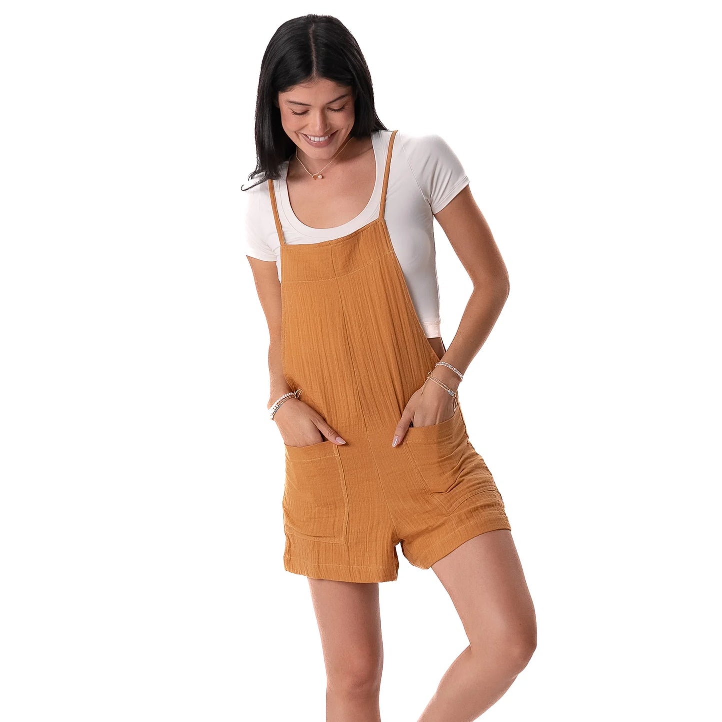 Lotus and Luna - Sunflower Romper w/ Adj Straps