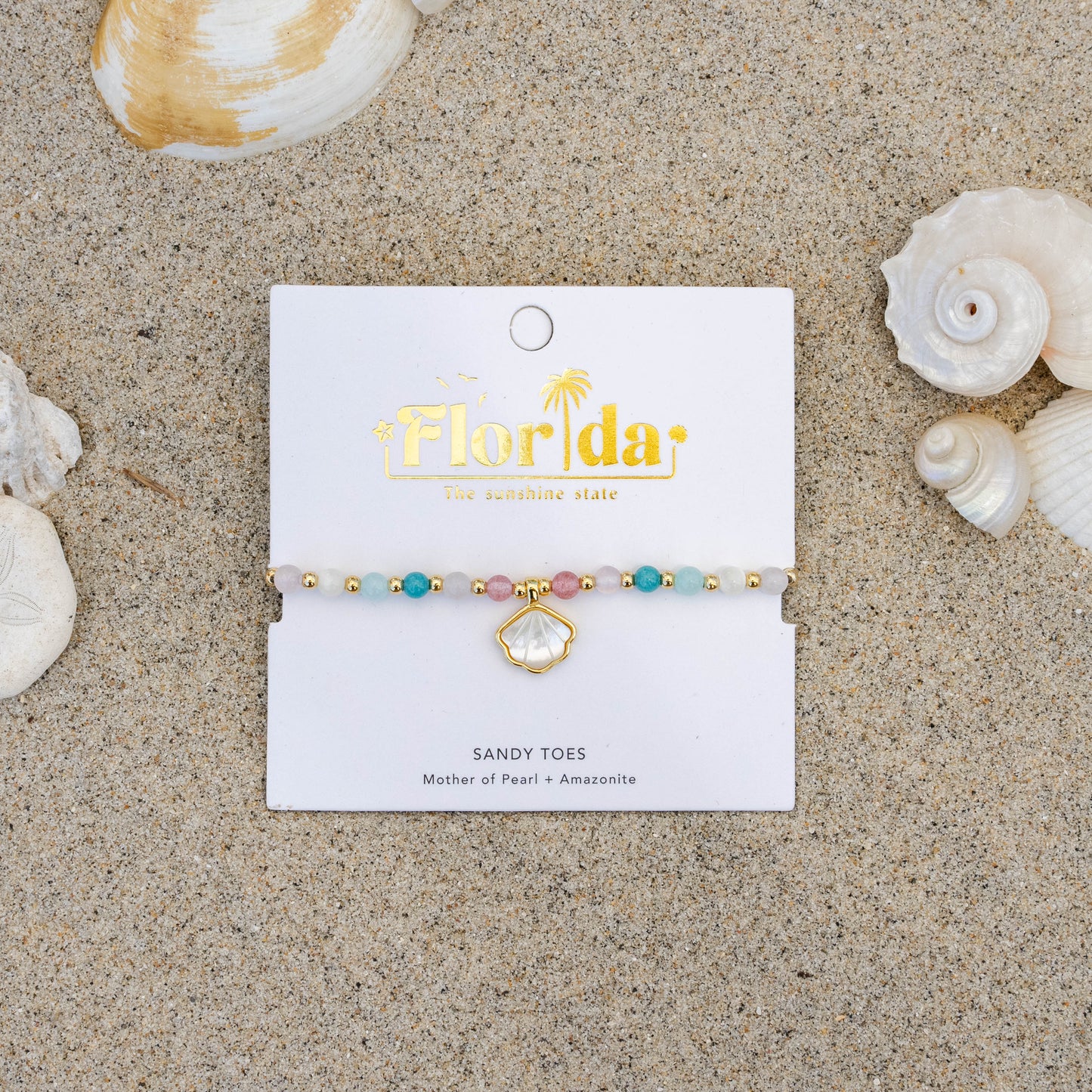 Lotus and Luna - Sandy Toes Florida Charm Bracelet