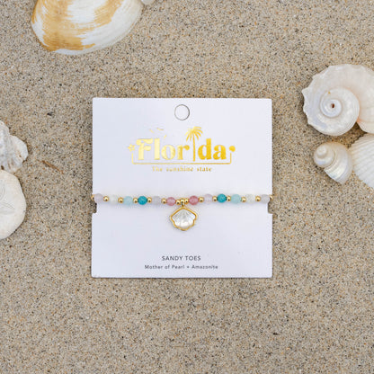 Lotus and Luna - Sandy Toes Florida Charm Bracelet