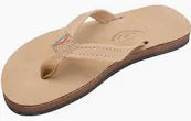 Flip Flops - Kids Grombow- Brown 3-4 Leather