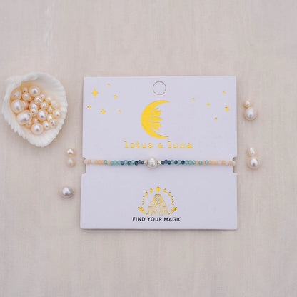 Lotus and Luna Goddess Necklace