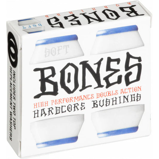 Bones Hardcore Bushings 4pc - Soft White/Blue