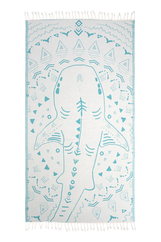 Sun Drunk Shark Turkish Towel