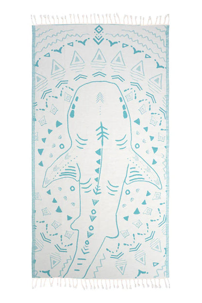 Sun Drunk Shark Turkish Towel