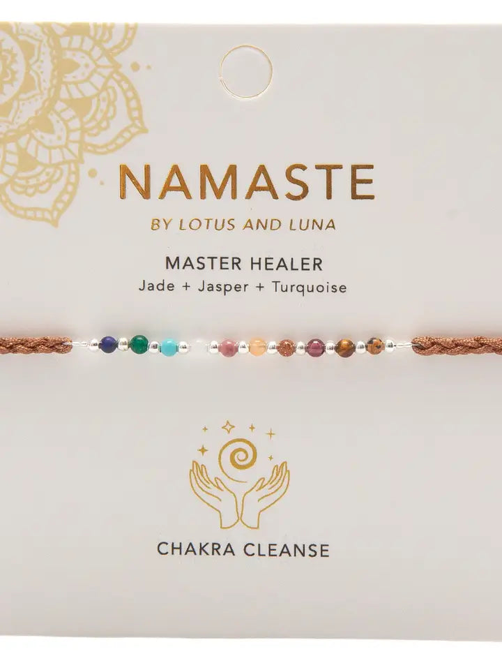 Lotus and Luna - Chakra Namaste Bracelet