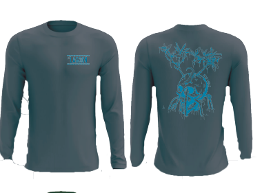 Mens 5FLEX Lagoon Skull Long Sleeve Pullover Hoody