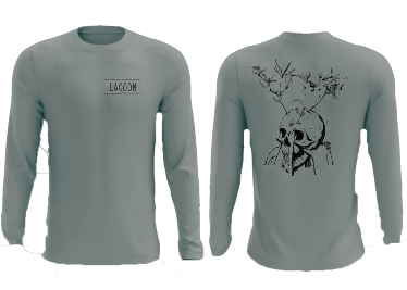 Mens 5FLEX Lagoon Skull Long Sleeve Pullover Hoody