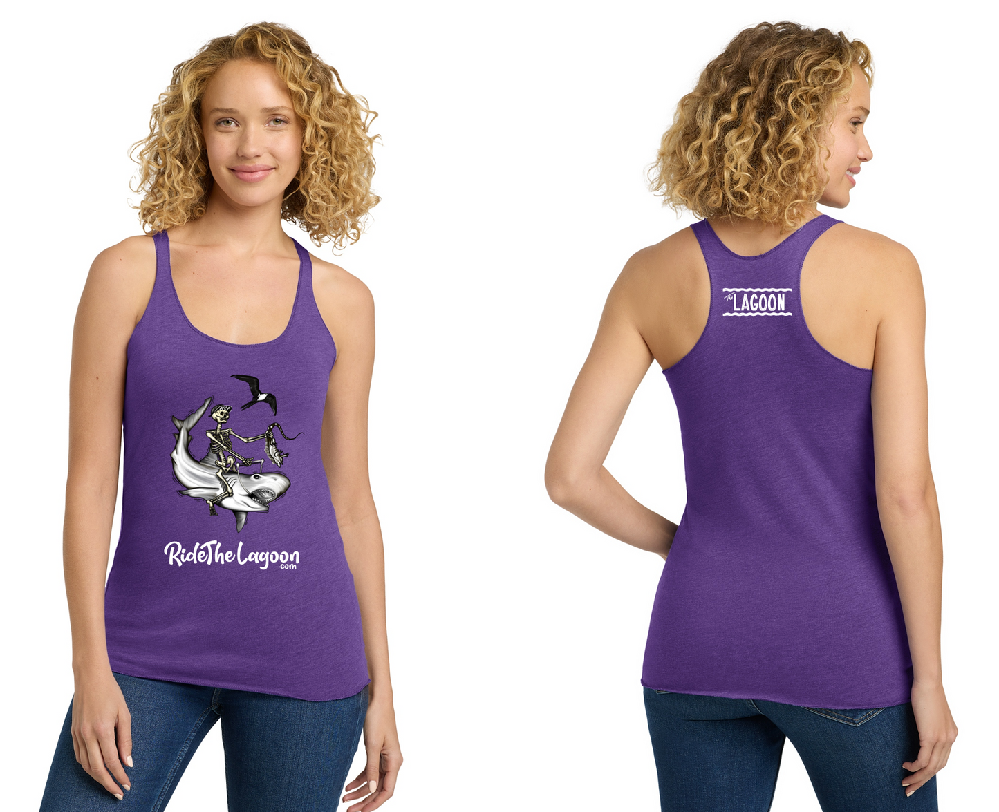 Lagoon Ladies Tri Blend Creatures of the Lagoon Tank