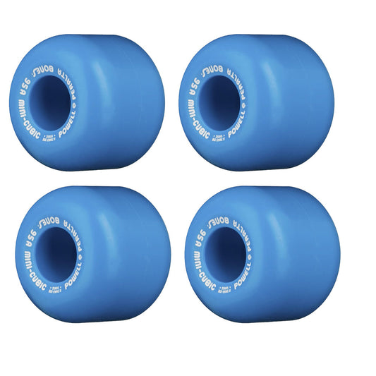 Powell Peralta Mini Cubic (95A) 4-Pk Blue 64mm Skateboard Wheels