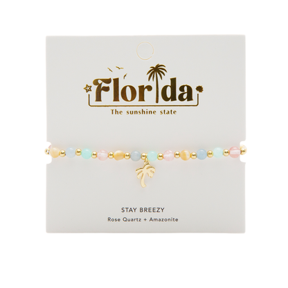 Lotus and Luna - Stay Breezy Florida Charm Bracelet