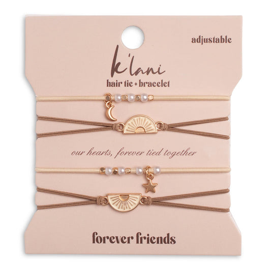 K'Lani Hair Tie Bracelets - Forever Friends Hair Tie Bracelets