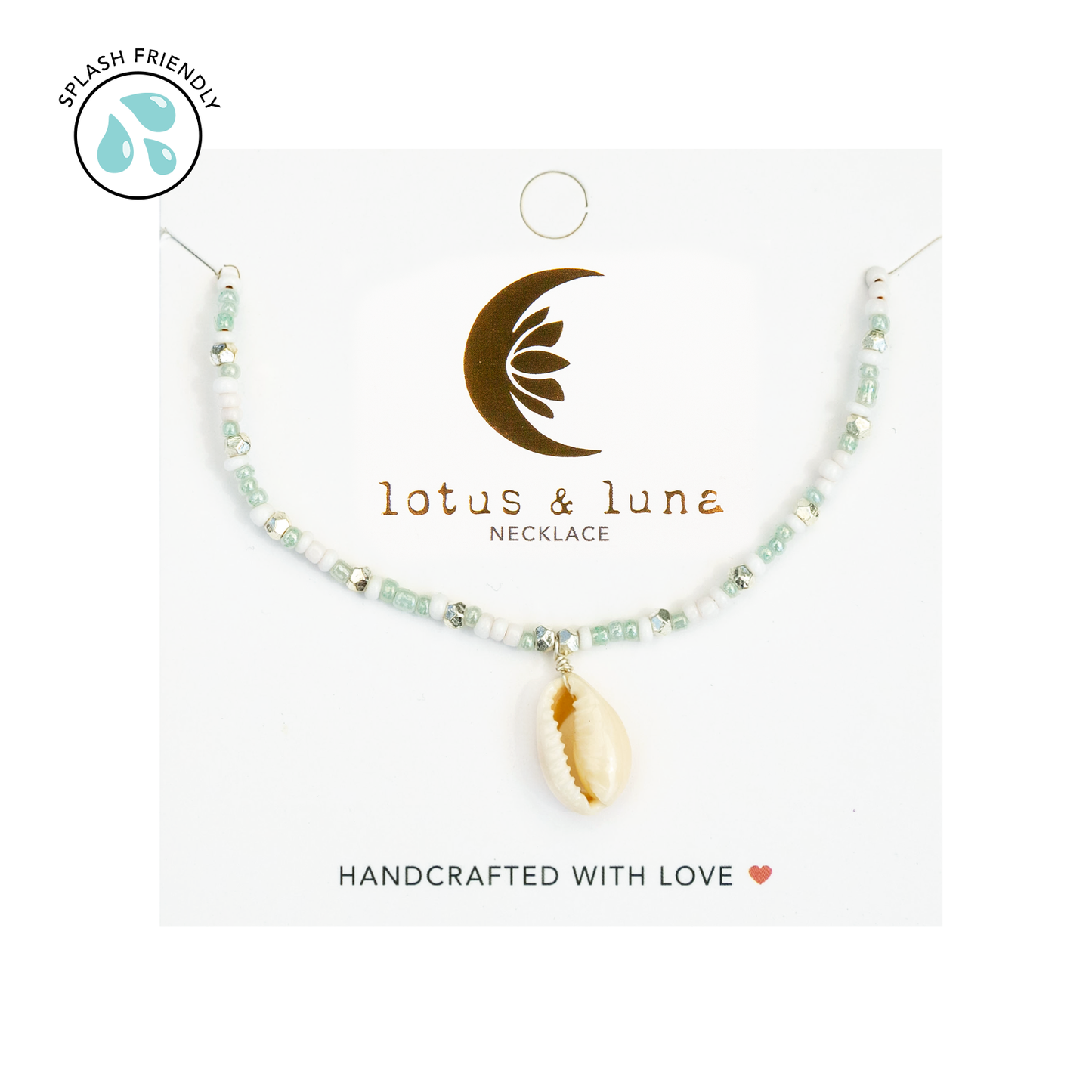 Lotus and Luna - Mademoishelle Seed Bead Shell Necklace