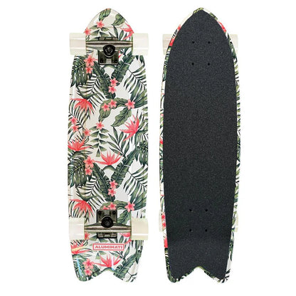 Aluminati Skate Paradise Fish Complete Longboard Cruiser