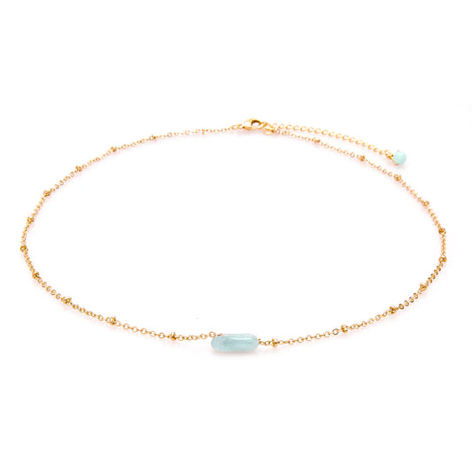Lotus and Luna Stone of the Earth Necklaces