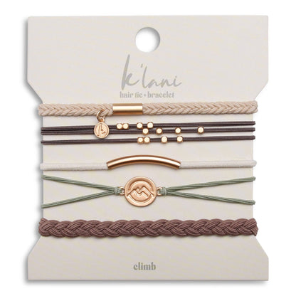 K'Lani hair tie bracelets - Climb Hair Tie Bracelets