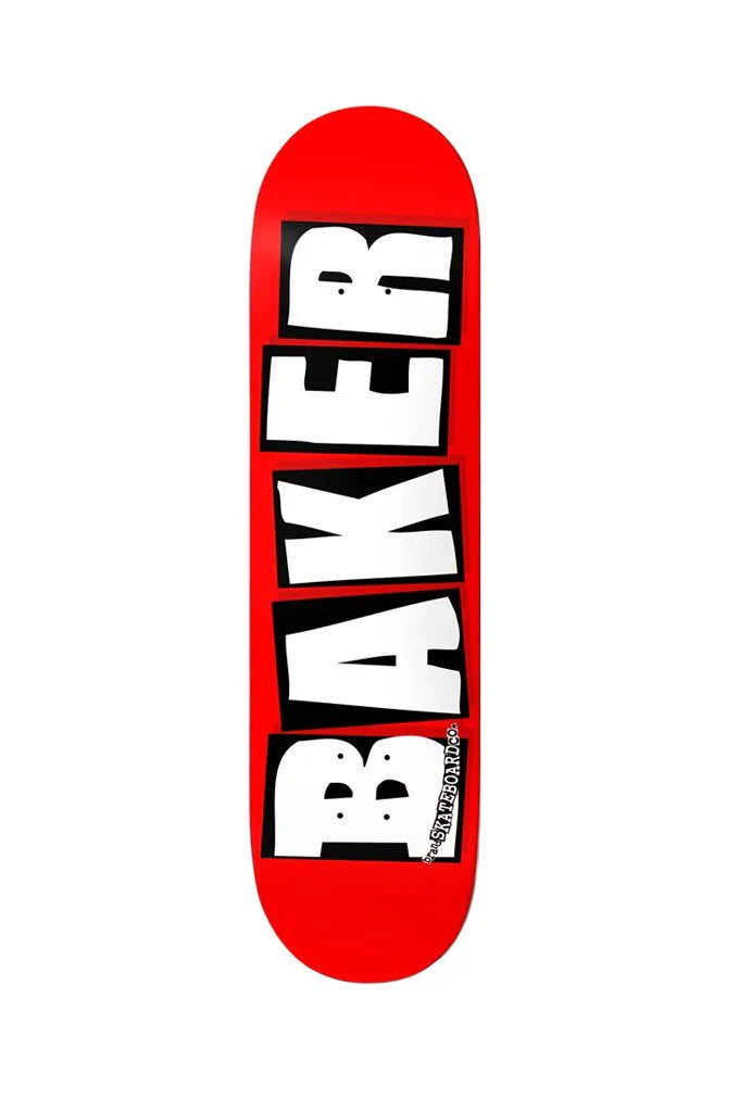 BAKER BRAND LOGO DECK-8.6 RED/WHT