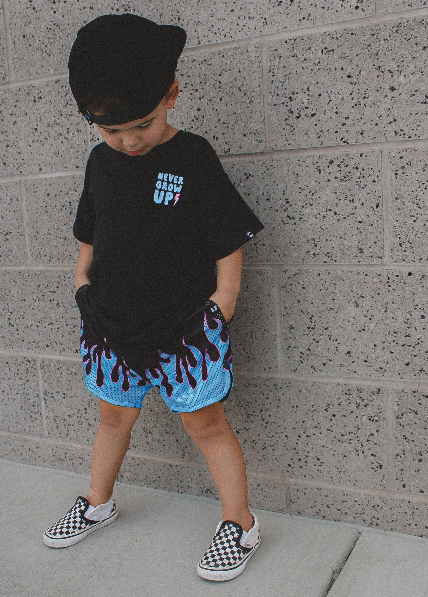 Little Trouble - Never Grow Up T-Shirt Blue