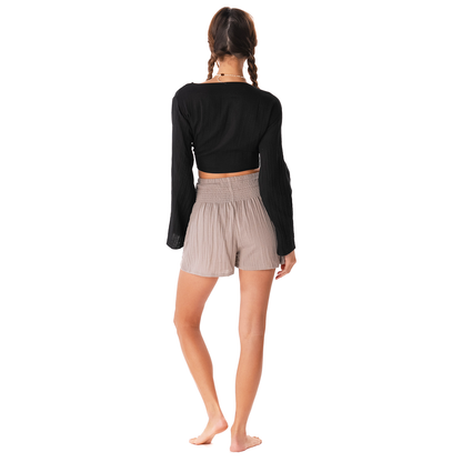 Lotus and Luna - Black Cotton Daydreamer Top