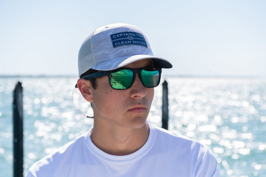 Captains For Clean Water - Bonefish Grey Marl Trucker