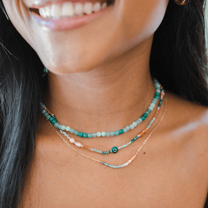 Lotus and Luna Goddess Necklace
