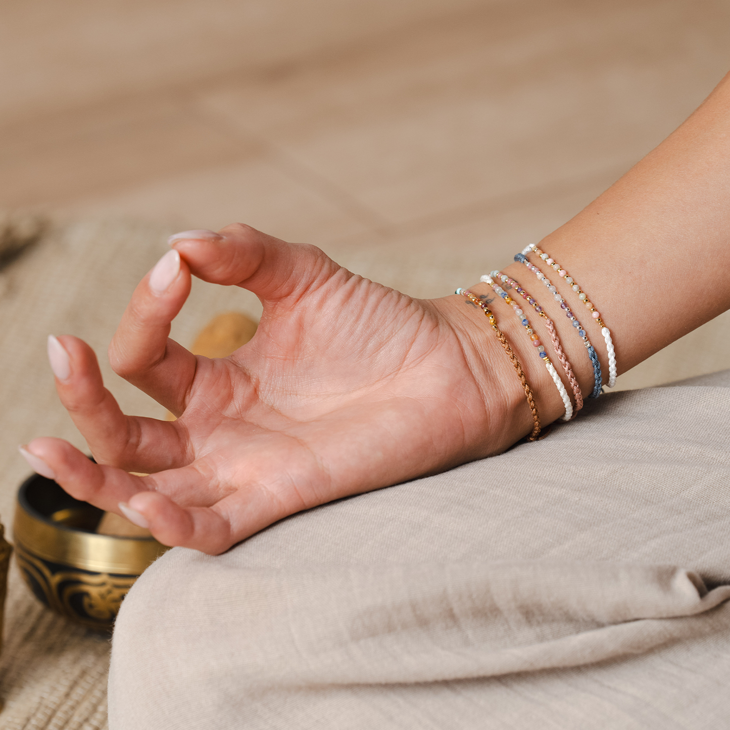 Lotus and Luna - Sukha Namaste Bracelet