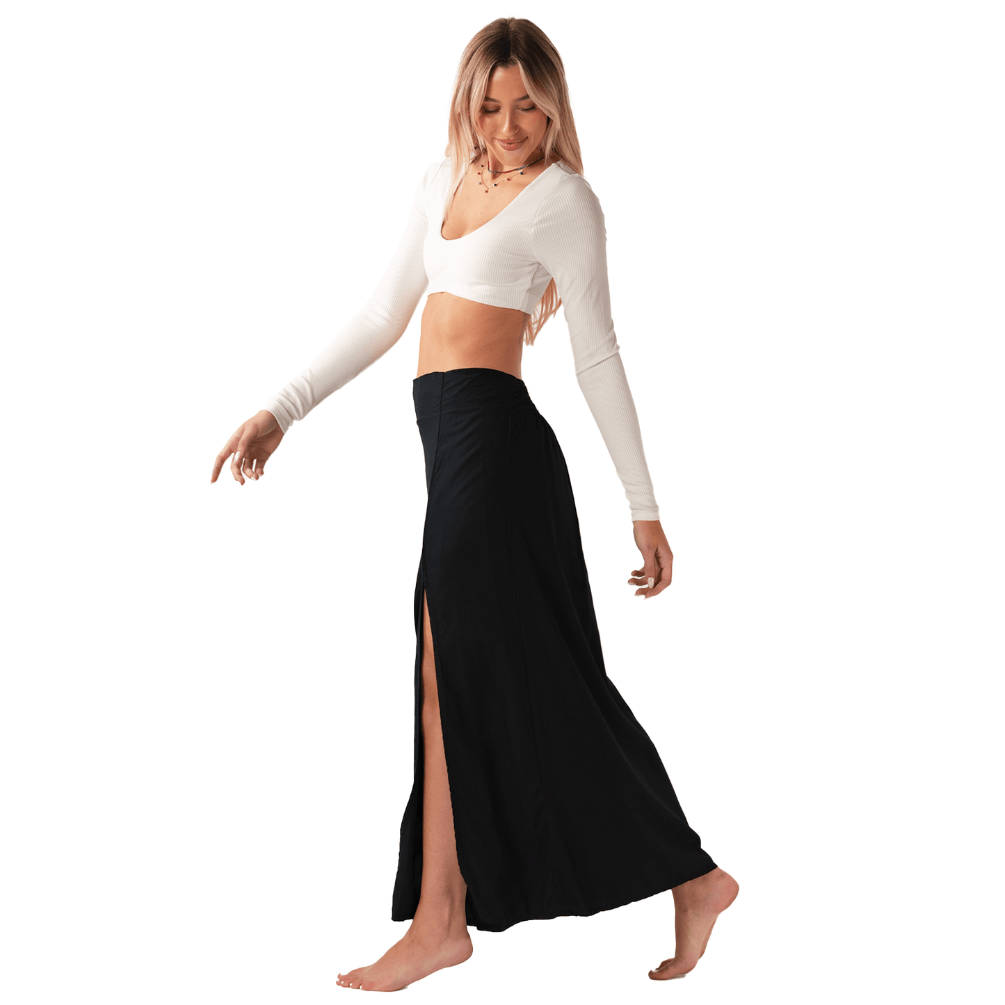Lotus and Luna - Black Maxi Skirt