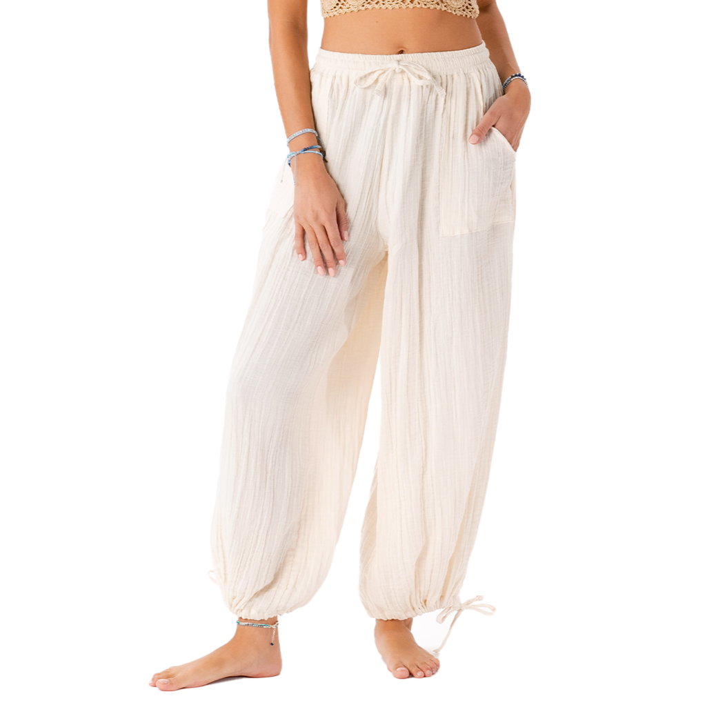 Lotus and Luna - Cream Adventure Cargo Pants