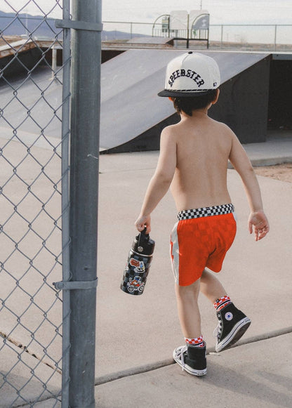 Little Trouble - Electric Boardies Red
