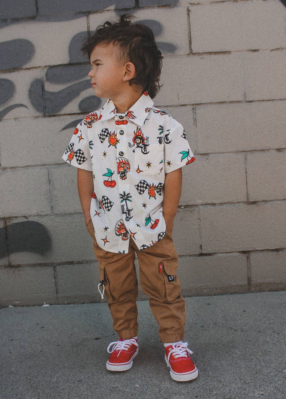 Little Trouble - Cherry On Top Button-Up