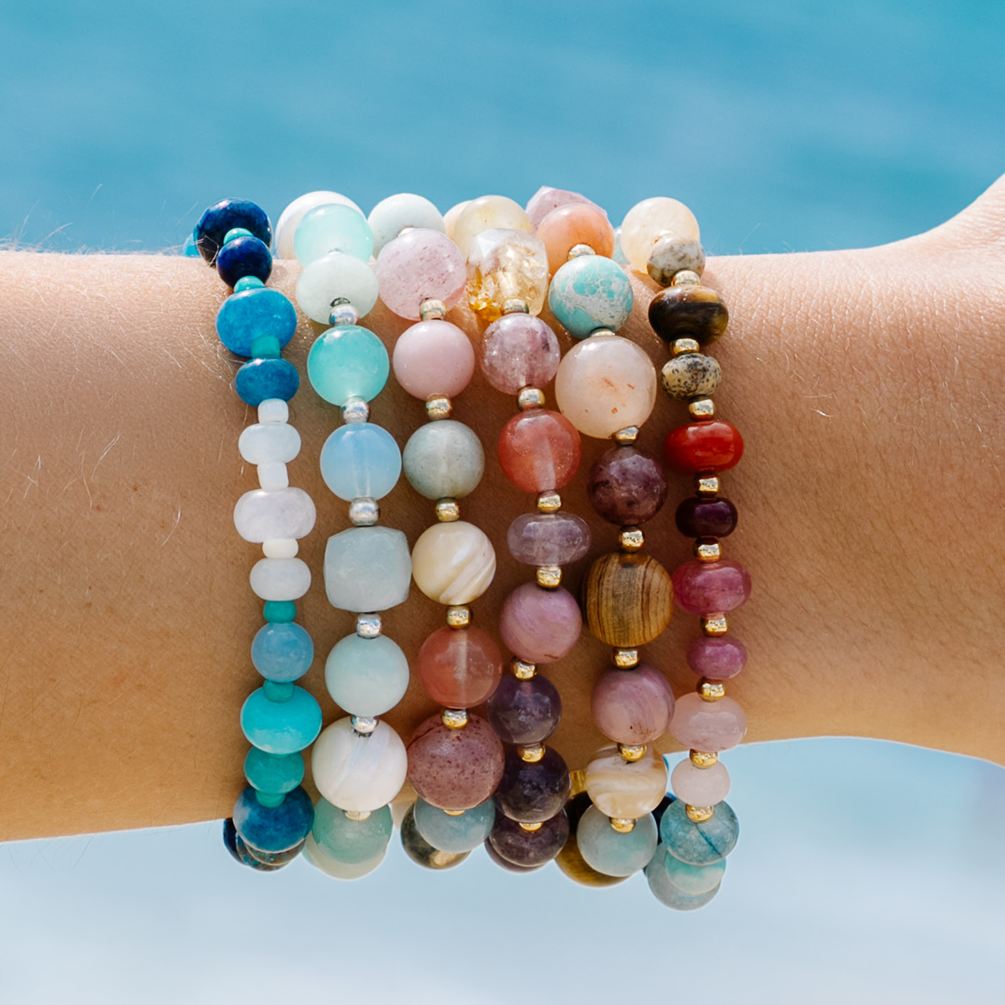 Lotus and Luna - Chase Sunsets Statement Healing Bracelet