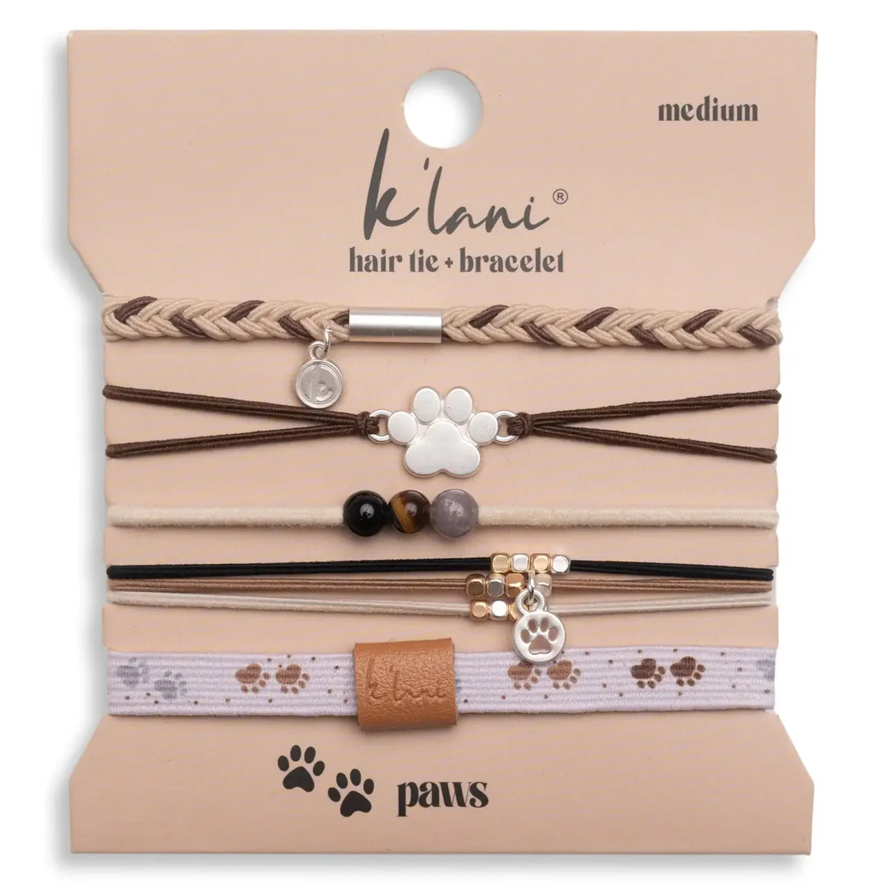 K'Lani Paws Hair Tie + Bracelet