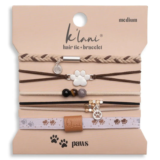 K'Lani Paws Hair Tie + Bracelet