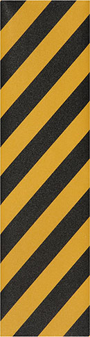 Jessup Skate Grip Tape Single Sheet Black/Yellow Stripe
