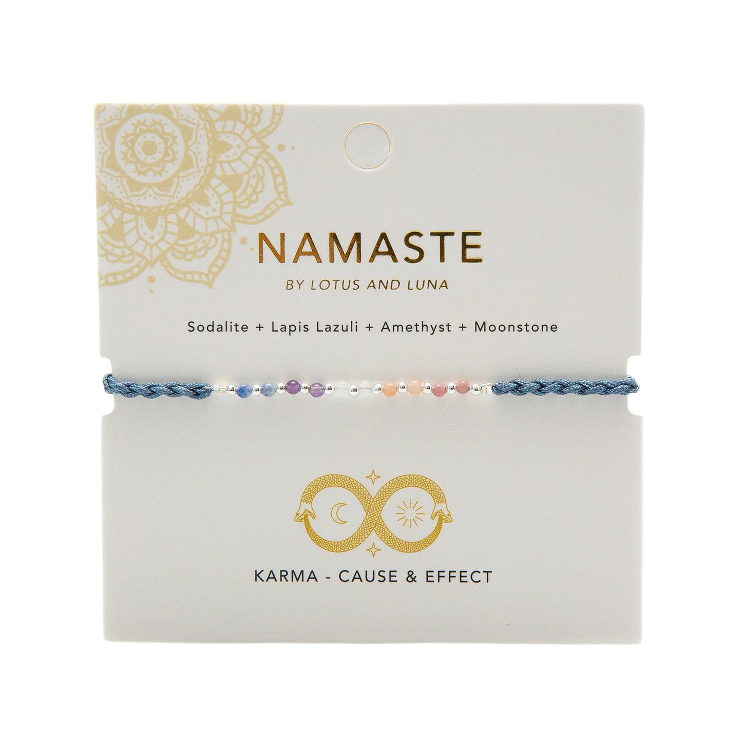 Lotus and Luna - Karma Namaste Bracelet