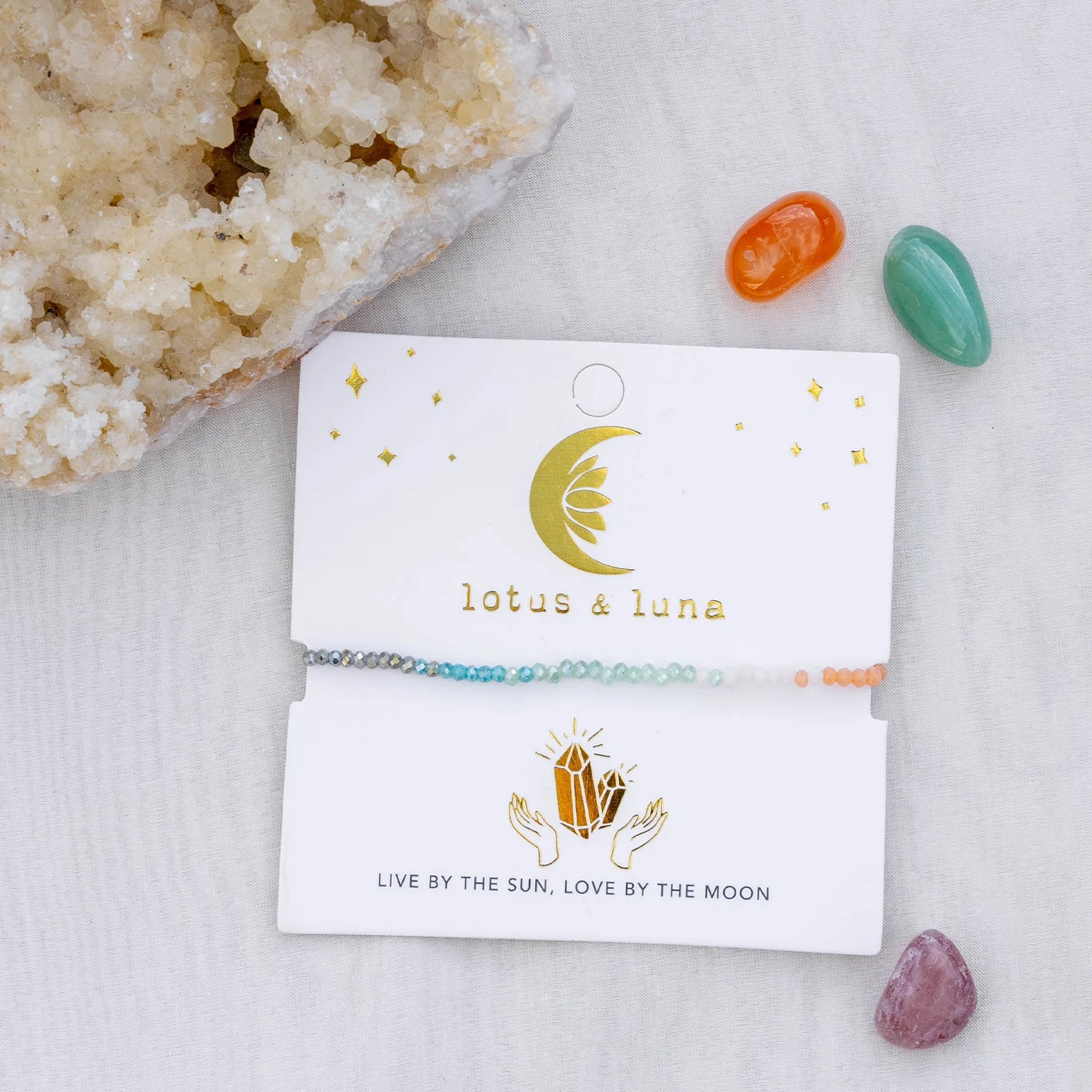 Lotus and Luna Goddess Bracelets